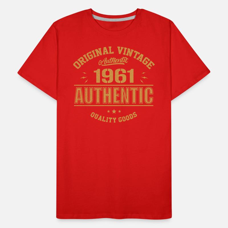 Authentisches 1961 Original 1961 Geburtstagsgeschenk Männer Premium Bio T-Shirt