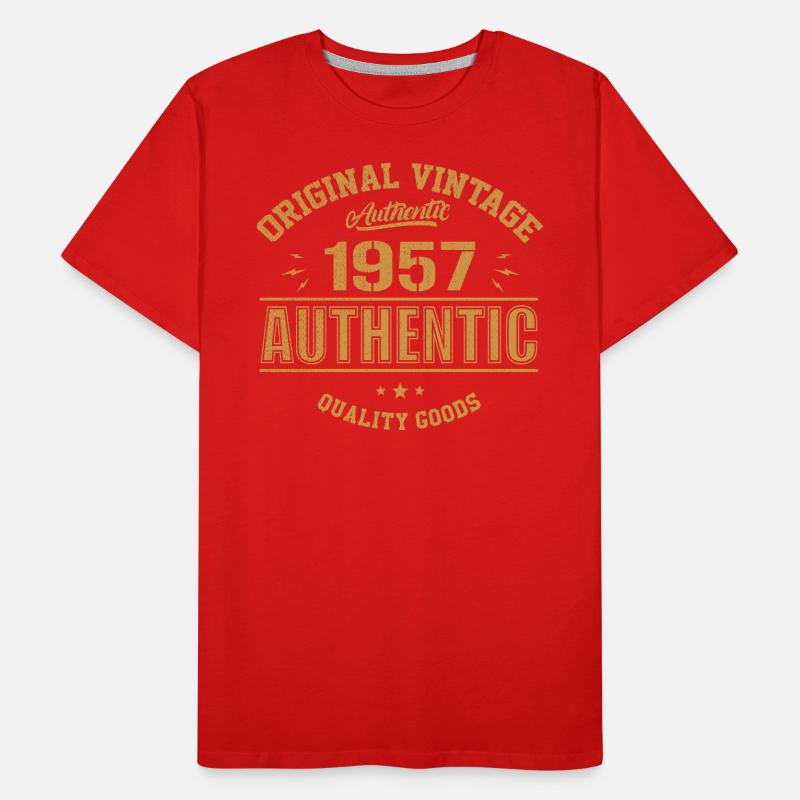 Authentisches 1957 Original 1957 Geburtstagsgeschenk Männer Premium Bio T-Shirt