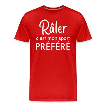 Adorable Râleuse Chiante Cadeau Drôle Femme Chiant - T-shirt bio Premium Homme - rouge - Devant - Damien (186cm)