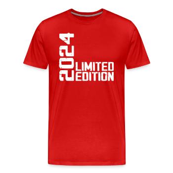 Legendär seit 2024 Geburtstagsgeschenk 2024 - Männer Premium Bio T-Shirt - Rot - Vorne - Damien (186cm)