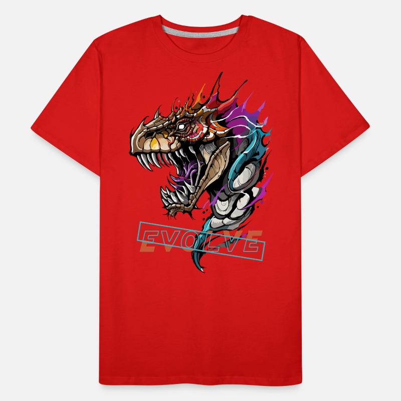 Dragon's Evolution Roar Men's Premium Organic T-Shirt