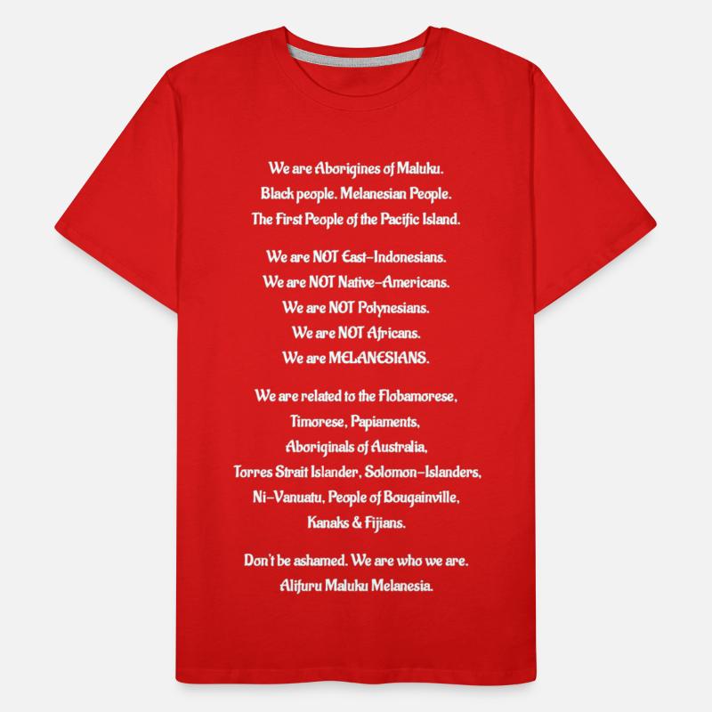 Aborigines oder Maluku Männer Premium Bio T-Shirt