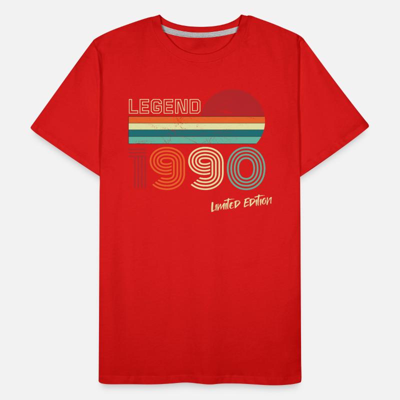 Legend 1990 Geburtstagsshirt Geschenk Jubiläum Männer Premium Bio T-Shirt