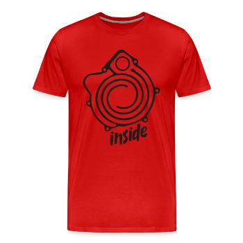 G-Lader inside schwarz - Männer Premium Bio T-Shirt - Rot - Vorne - Damien (186cm)