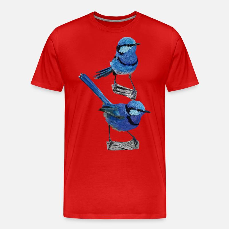 Herrlicher Maluro - Männer Premium Bio T-Shirt - Rot