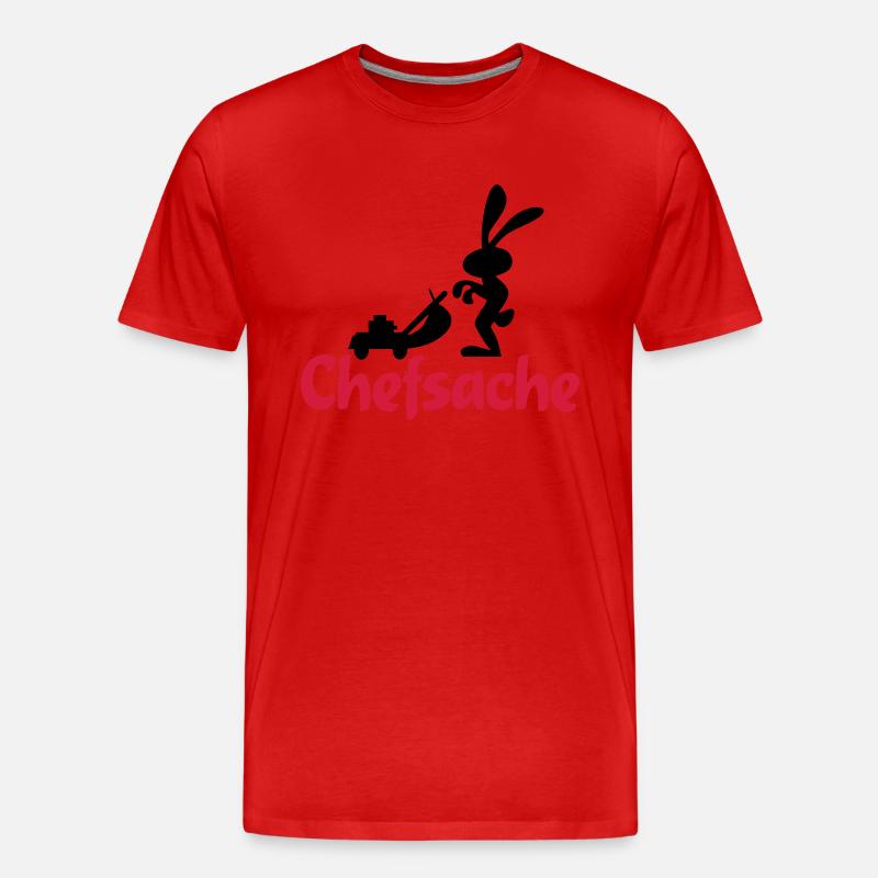 garten - Männer Premium Bio T-Shirt - Rot