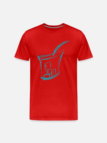 Drink Eiswuerfel Summer - Men's Premium Organic T-Shirt - red