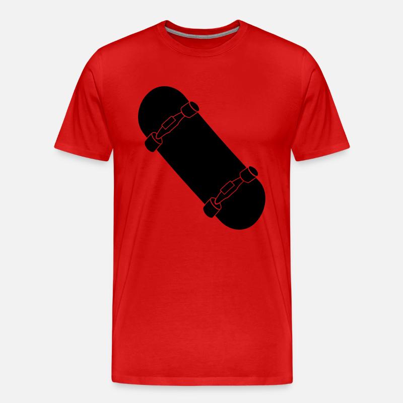 Skateboard - Männer Premium Bio T-Shirt - Rot