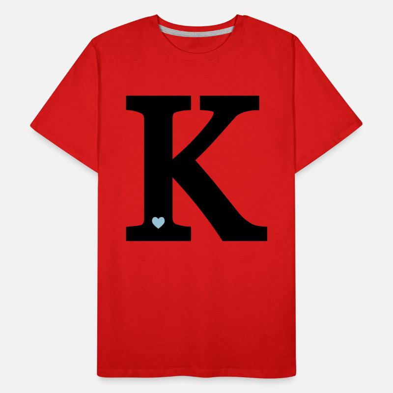 Letter K initial Men's Premium Organic T-Shirt