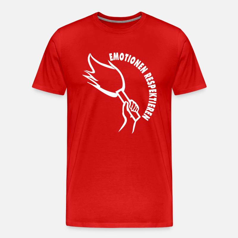 pyro_emotionen - Männer Premium Bio T-Shirt - Rot