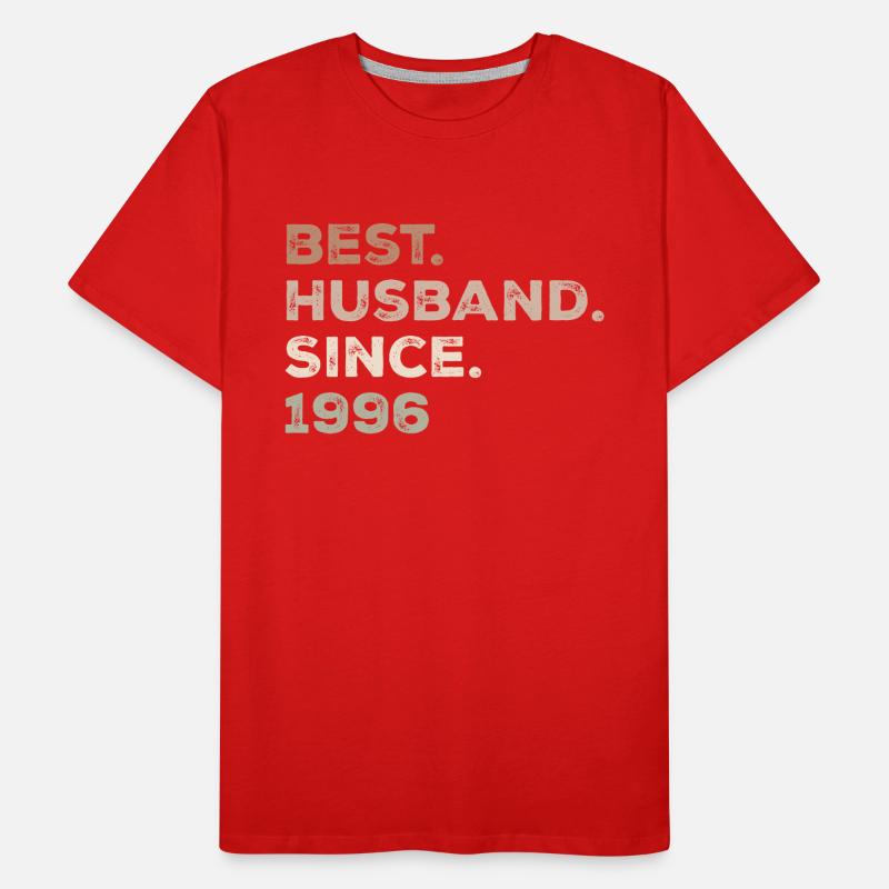 Bester Ehemann seit 1996 Jubiläumsgeschenk Männer Premium Bio T-Shirt
