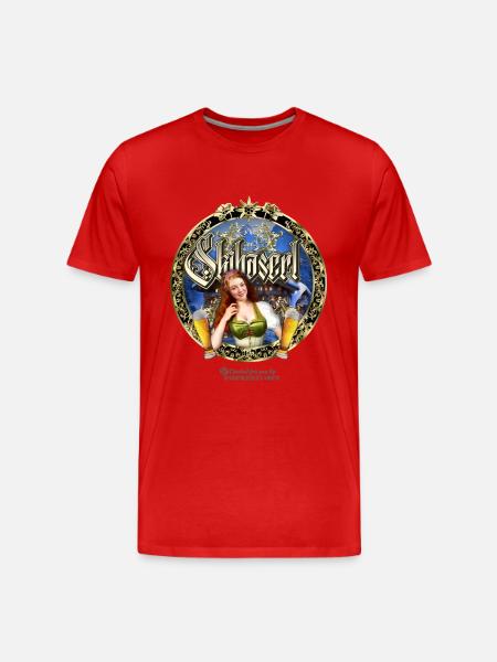 Skihaserl - Männer Premium Bio T-Shirt - Rot