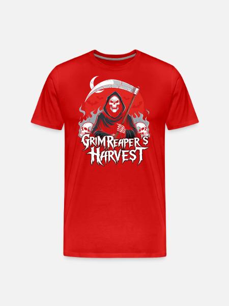 Grim Reaper Harvest - Men's Premium Organic T-Shirt - red