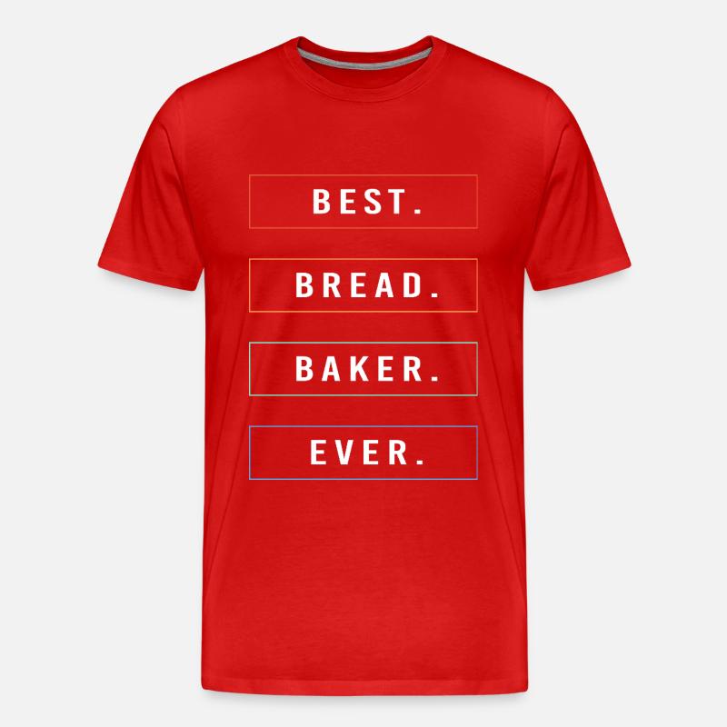 Bäcker Bäckerin Backen - Männer Premium Bio T-Shirt - Rot