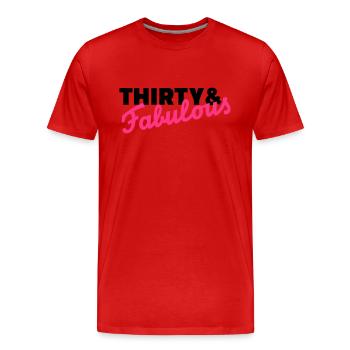 30 Geburtstag - Männer Premium Bio T-Shirt - Rot - Vorne - Damien (186cm)