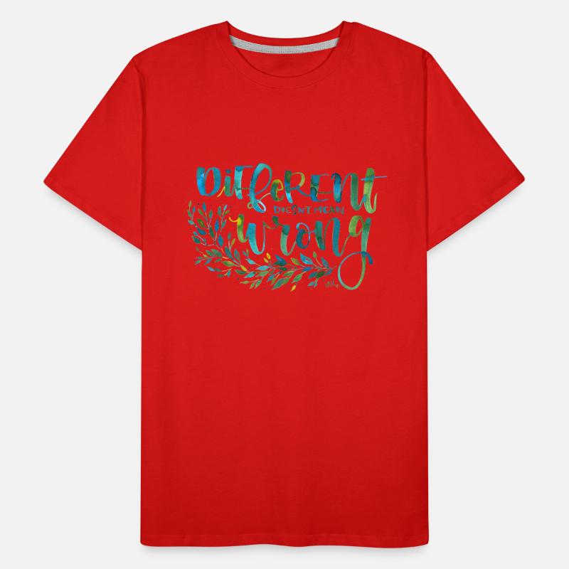 Different, not wrong Men's Premium Organic T-Shirt