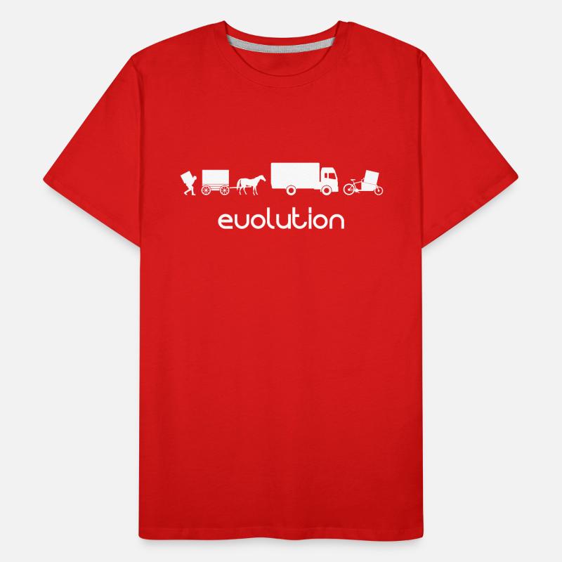 Évolution du transport de la roue de chargement T-shirt bio Premium Homme