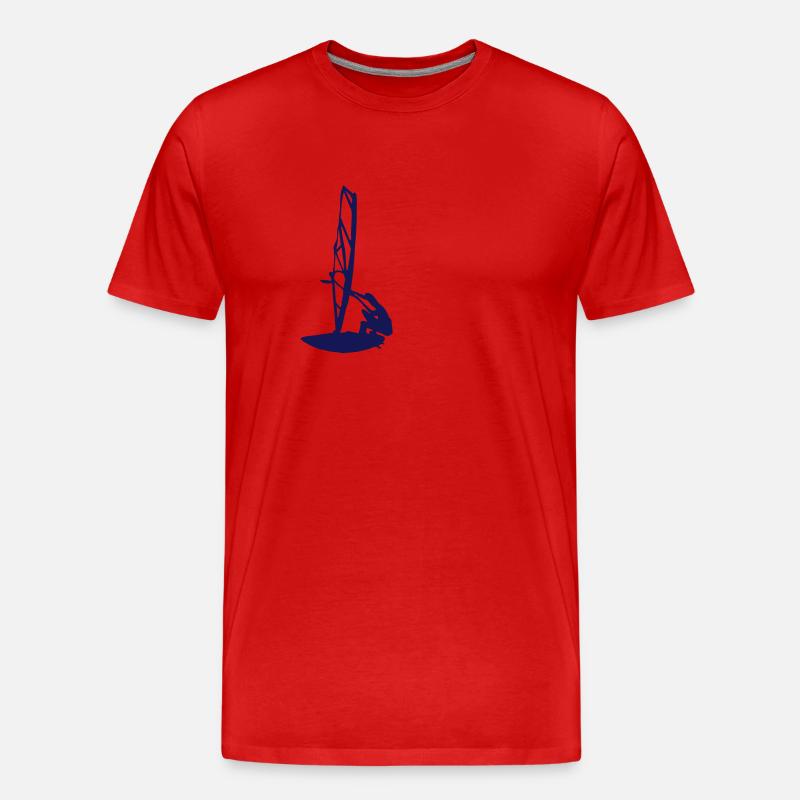surfer - Männer Premium Bio T-Shirt - Rot