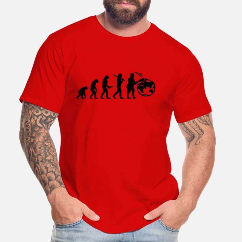 Evolution planete terre monde évolution T-shirt bio Premium Homme