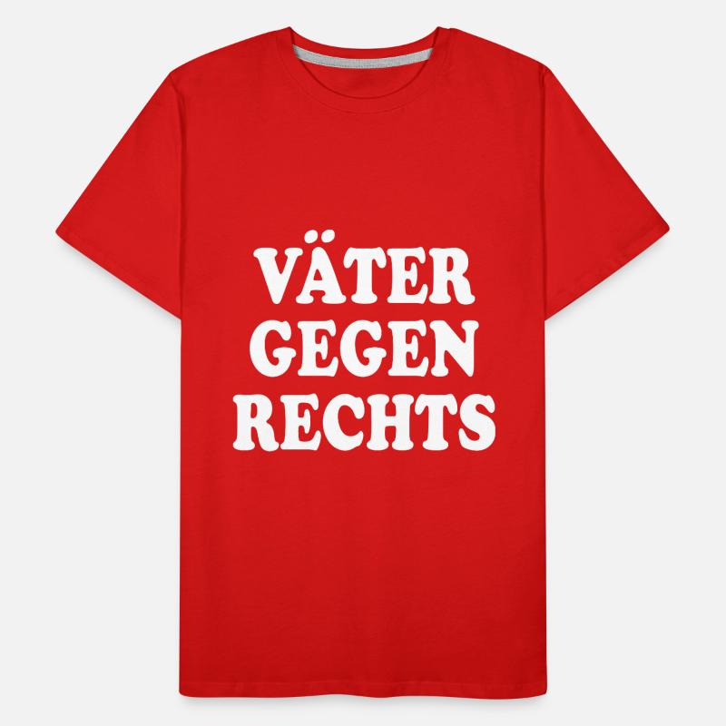 Väter gegen rechts Männer Premium Bio T-Shirt