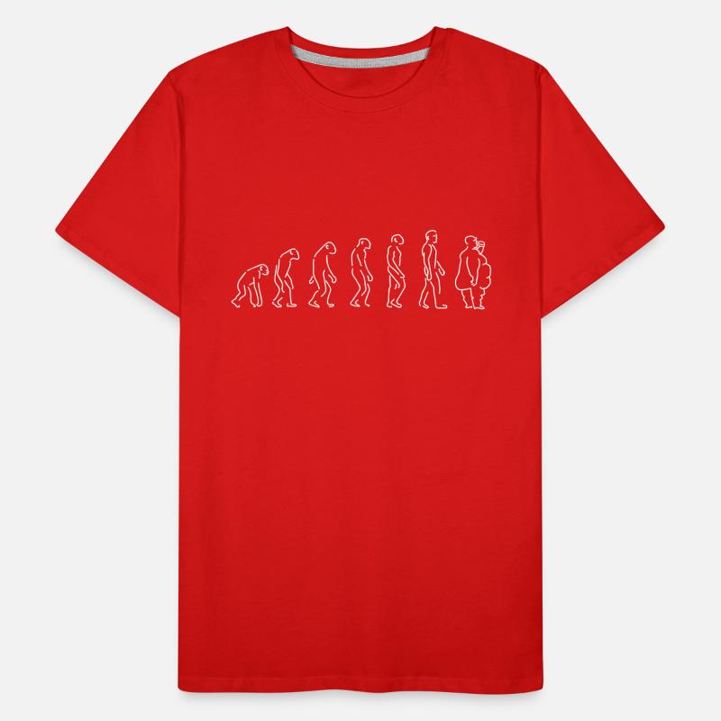 Evolution - Fat Man T-shirt bio Premium Homme