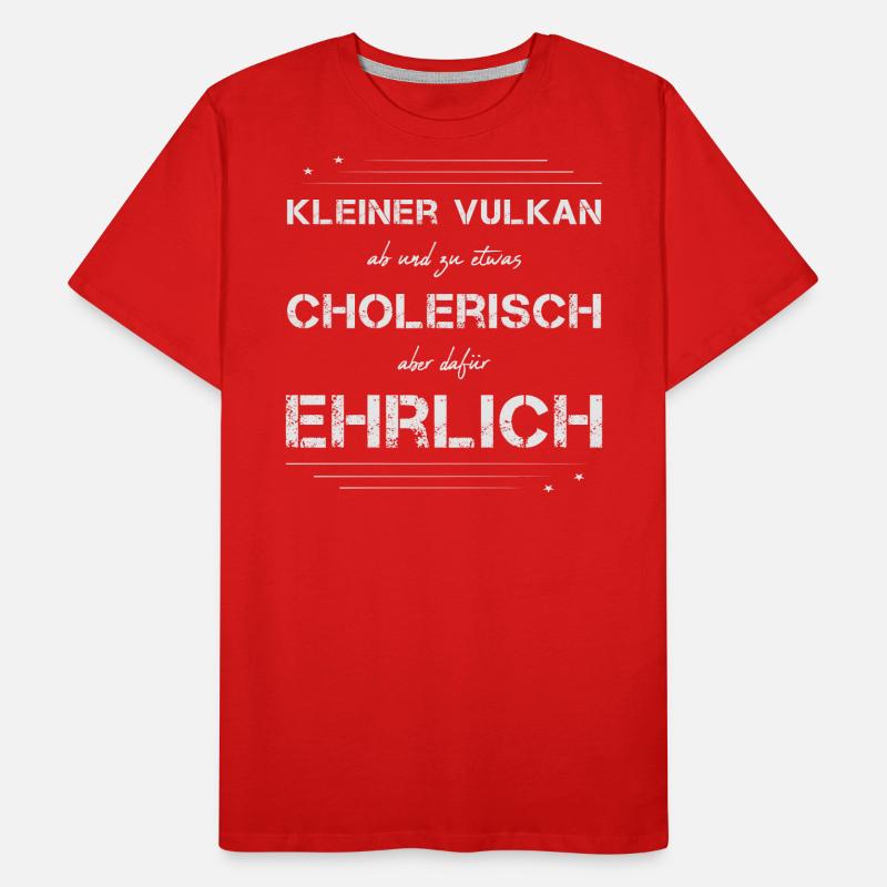 cholerisch ehrlich wei lin Männer Premium Bio T-Shirt
