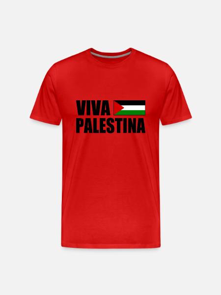Viva palestina - Men's Premium Organic T-Shirt - red