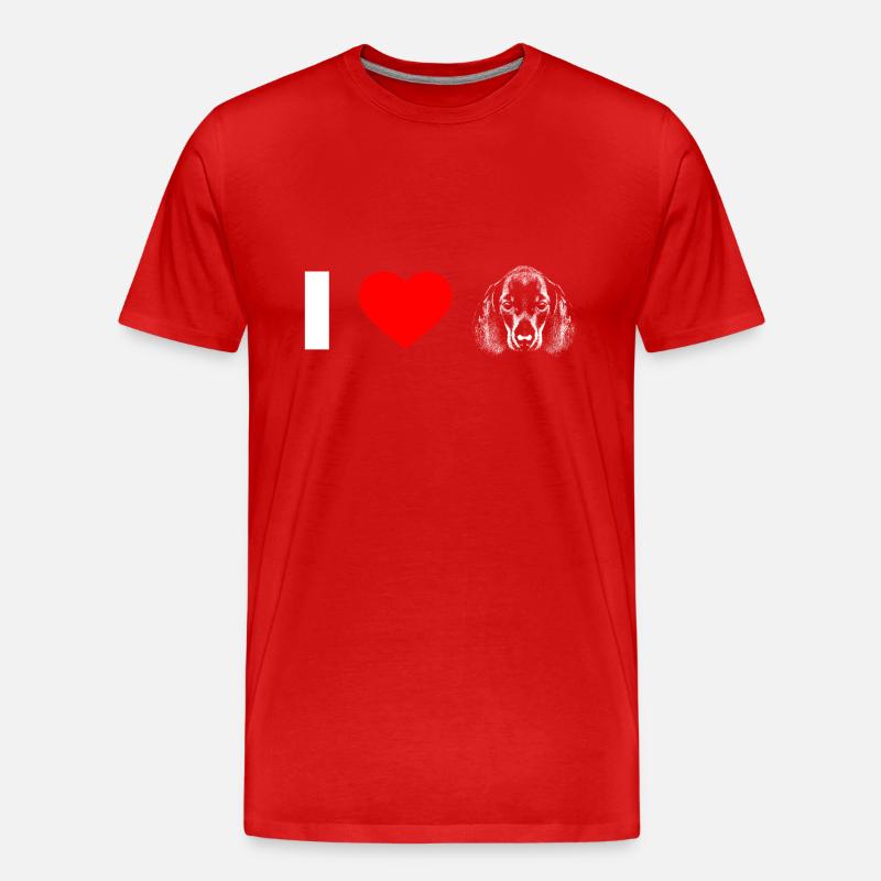 Dackel-Liebe - Männer Premium Bio T-Shirt - undefined