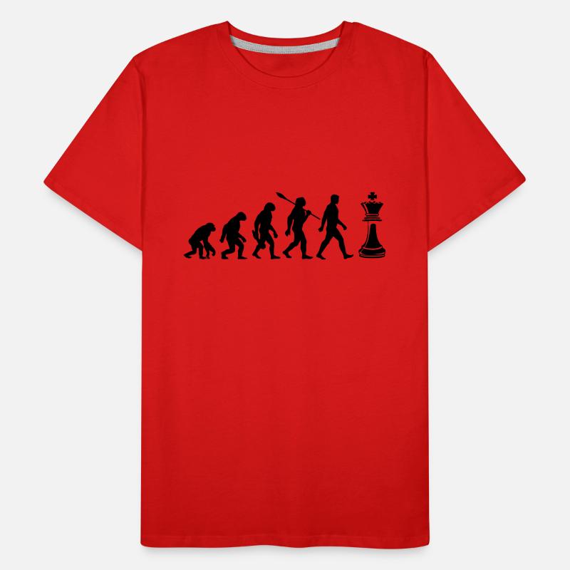 Evolution - Chess - Chess Players Men's Premium Organic T-Shirt