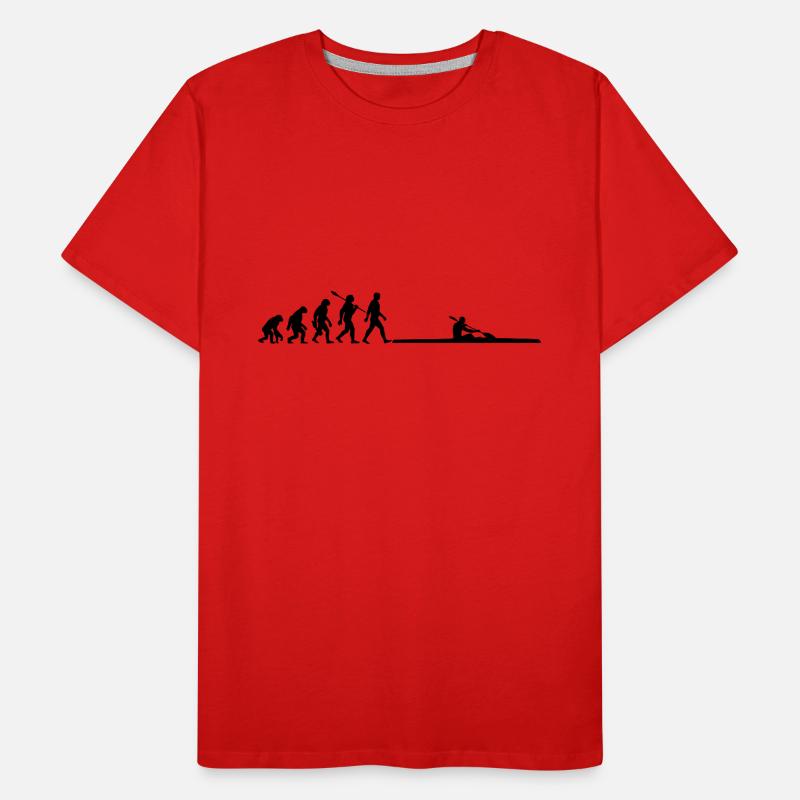 Evolution - Canoe Racing - Kayak - Paddling Men's Premium Organic T-Shirt