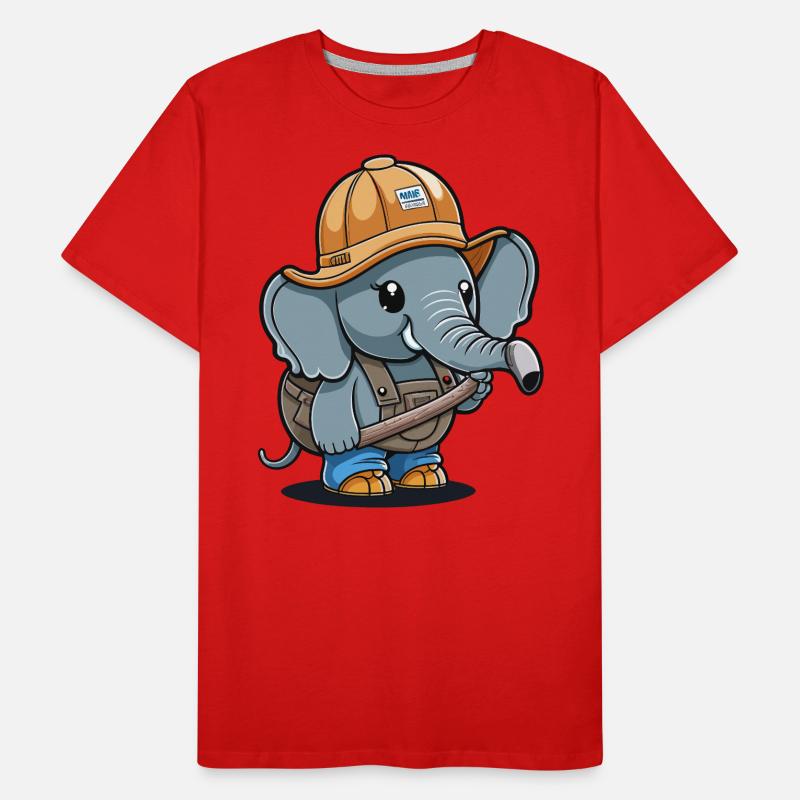 Elephant Builder Men's Premium Organic T-Shirt