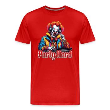 Faire la fête - T-shirt bio Premium Homme - rouge - Devant - Damien (186cm)