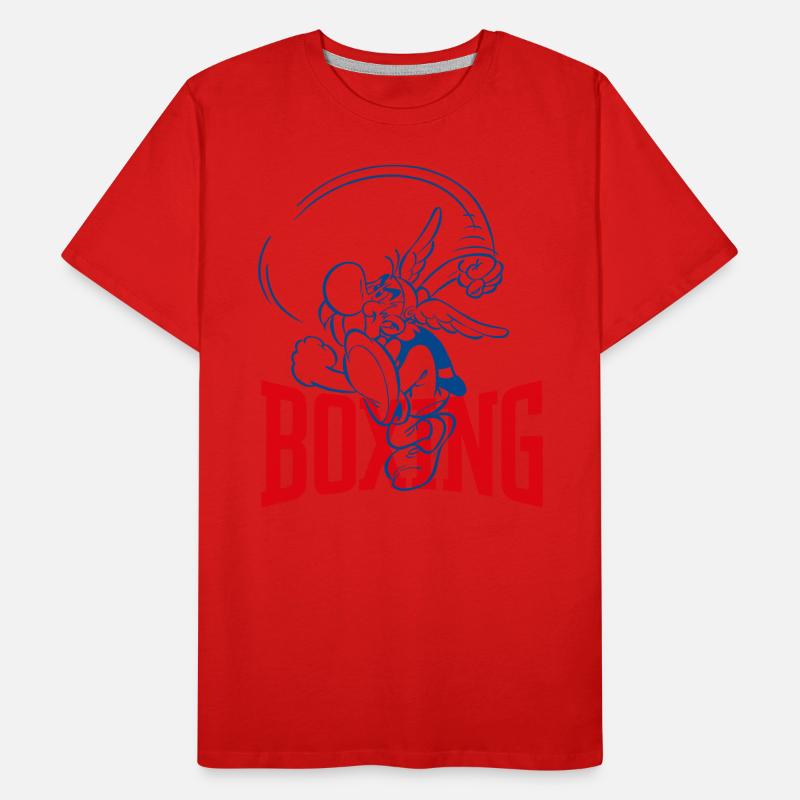 Asterix & Obelix Asterix Boxe Design T-shirt bio Premium Homme