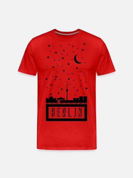 Berlin - Männer Premium Bio T-Shirt - Rot
