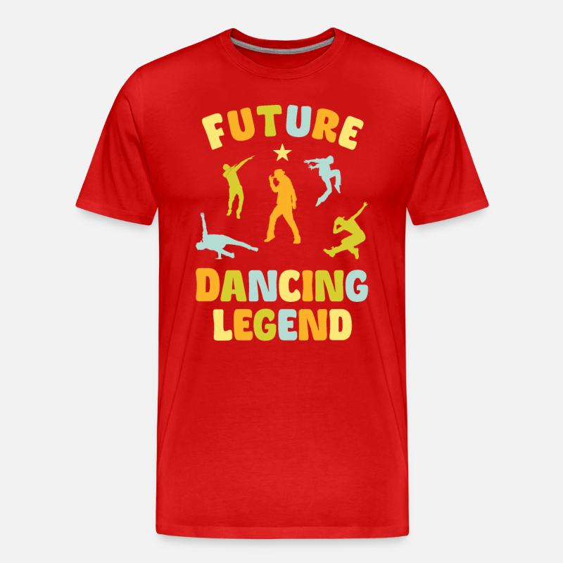 Future Dancing Legend - Männer Premium Bio T-Shirt - Rot
