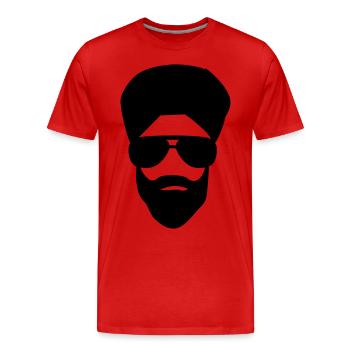 muslim - Männer Premium Bio T-Shirt - Rot - Vorne - Damien (186cm)