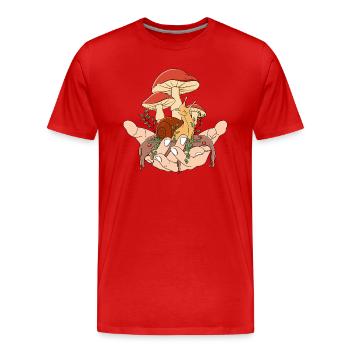 A Piece of Goblincore - Men's Premium Organic T-Shirt - red - Front - Damien (186cm)
