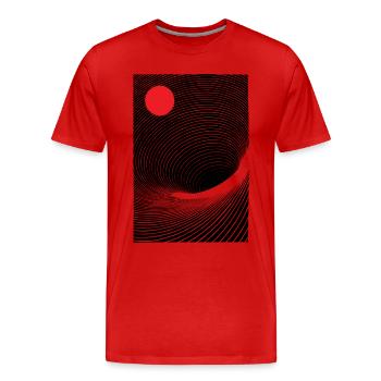 Matter Antimatter - Männer Premium Bio T-Shirt - Rot - Vorne - Damien (186cm)