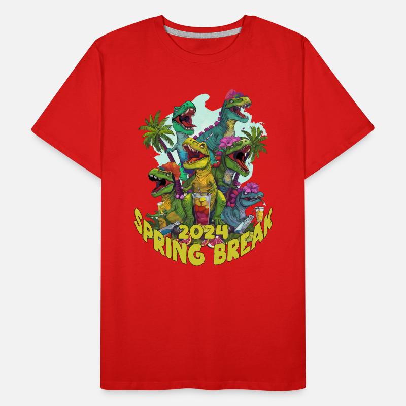 Spring Break 2024 ferieteam Premium økologisk T-skjorte for menn