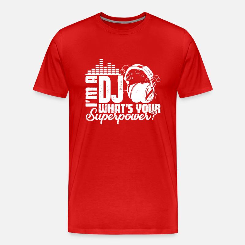 DJ Ich bin ein DJ - Männer Premium Bio T-Shirt - Rot
