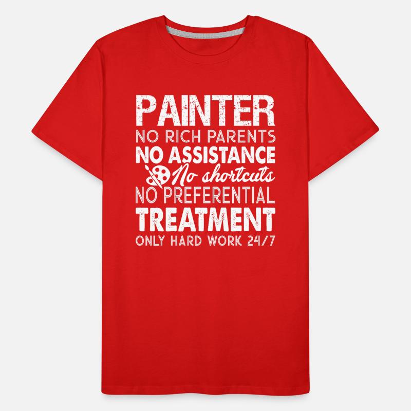 Painter Painter Hard Work Men's Premium Organic T-Shirt