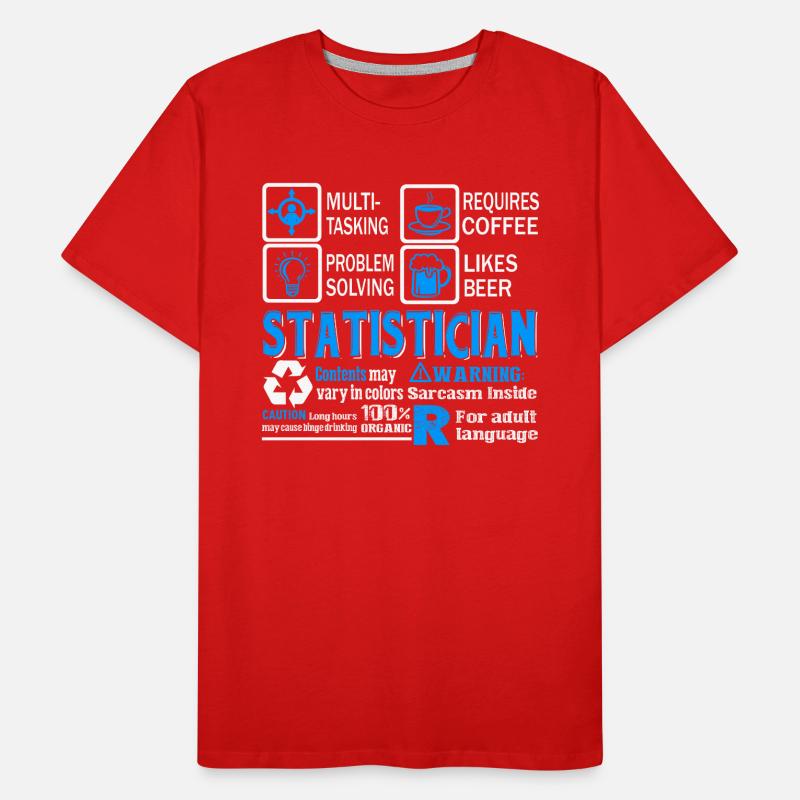 Statistician Statistician Problem Solving Men's Premium Organic T-Shirt