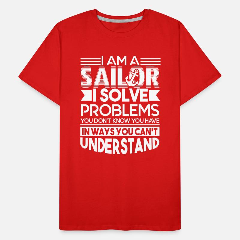 Sailor Sailor Solve Problems Men's Premium Organic T-Shirt