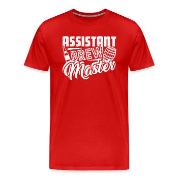 Beer Brewing Beer Brewing Assistant Brew Master - Men's Premium Organic T-Shirt - red - Front - Damien (186cm)