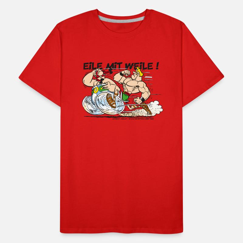 Asterix Obelix Eile mit Weile T-shirt bio Premium Homme