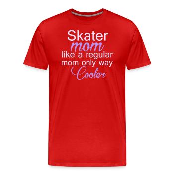 Skater Mom Tshirt Figure Skating Gifts - Men's Premium Organic T-Shirt - red - Front - Damien (186cm)