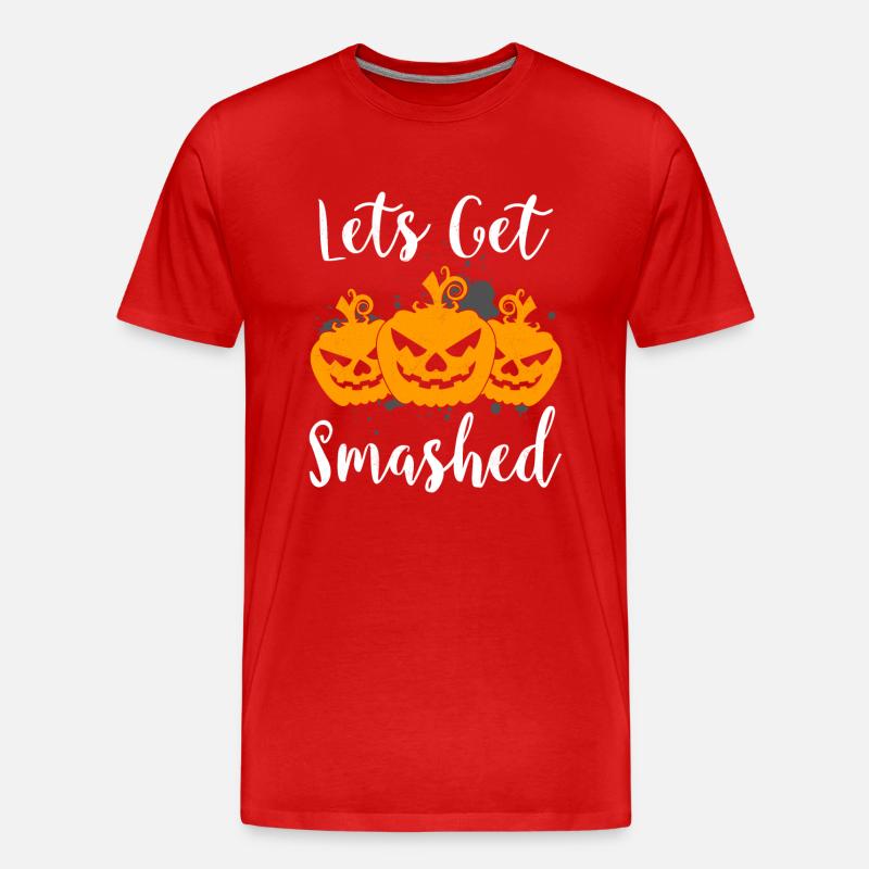 Lets get smashed - Männer Premium Bio T-Shirt - Rot