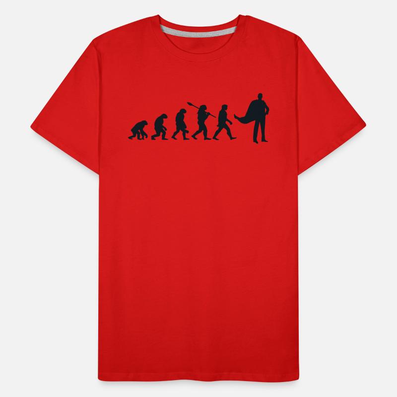 Darwin evolution for Supermans 🦸 ♂️ Men's Premium Organic T-Shirt