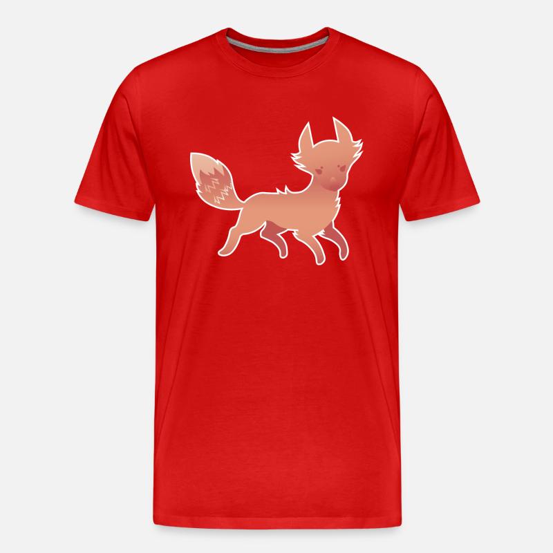 Fuchs - Männer Premium Bio T-Shirt - Rot
