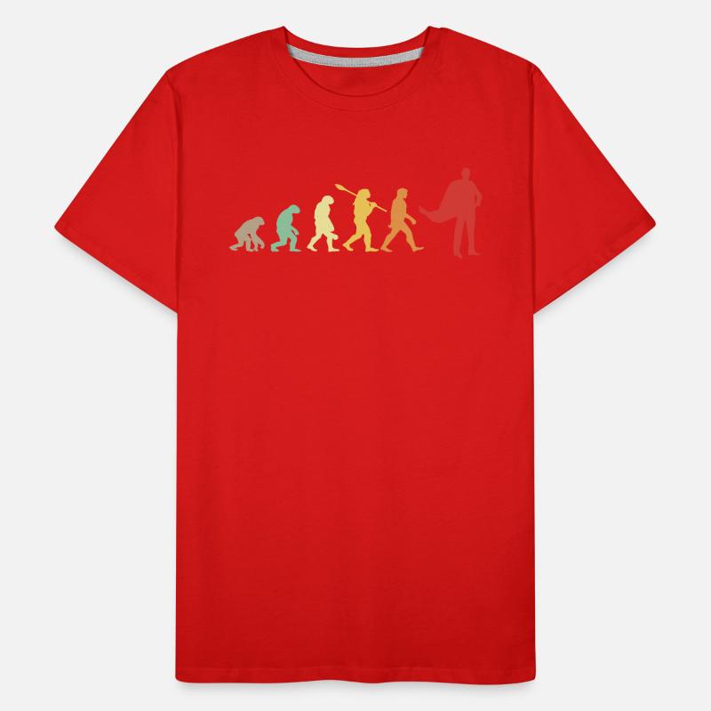 Évolution Darwin pour les Supermans 🦸‍♂️ T-shirt bio Premium Homme